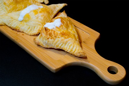 Puffs with cottage cheeseの写真素材