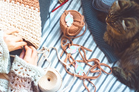 Woman craftsの写真素材