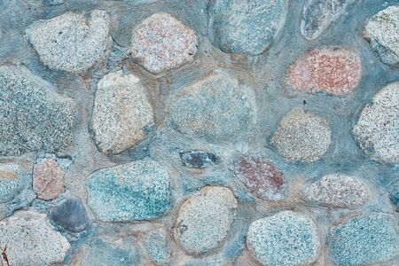 Texture rocks wall. Rough rubble wall. Which creates a strong wall.の写真素材