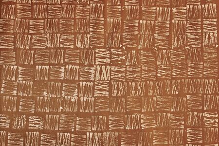 Gift wrapping paper texture. Painted paper, the concept of white squares drawn with a brush turned in different directions.の写真素材
