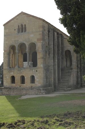Santa Maria del Naranco Oviedo Asturiasの写真素材