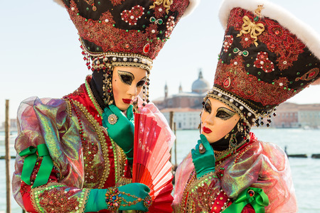 Masks of Venice carnivalの写真素材