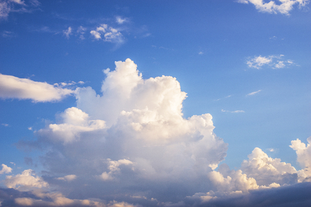 Blue sky and cloudsの写真素材