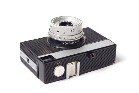 Vintage russian lomography camera isolated over white