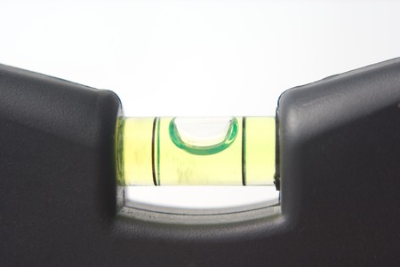 bubble of fluid level close up isolated