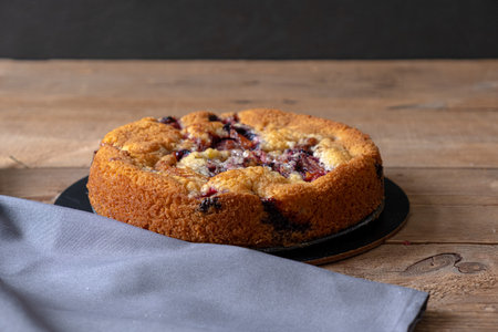 New York Times Plum Pie. New York Times Original Plum Pieの写真素材
