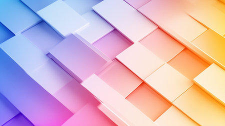 Geometric pastel mosaic pattern forming an eye-catching abstract background designの素材