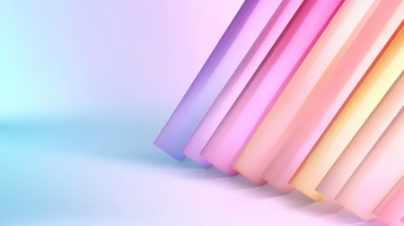 Soft pastel stripes with elegant gradient transitions for modern minimalist designの素材