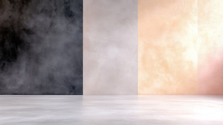 Color gradient with a soft, warm palette of pink, beige, gray, and black for decor and modern artの素材