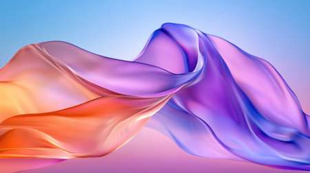 Gentle waves in pastel tones on a smooth abstract canvas, perfect for decor and creative projectsの素材