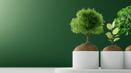 Green tree lifecycle diagram from tiny sprout to fully grown tree, eco-friendly and educational designの素材