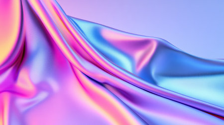 Serene pastel silk background with flowing texture and soft lighting for decor visualsの素材