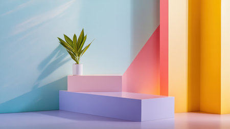 Subtle pastel color stripes blending in gradient flow for modern, soothing visualsの素材