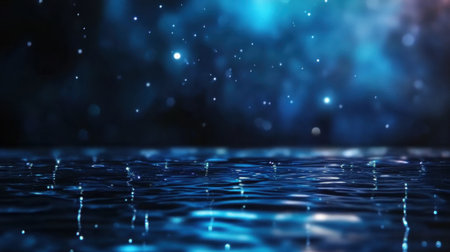 Hand-drawn starry night sky with scattered star drops on deep black canvas, dreamy vibeの素材