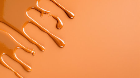 A vibrant orange liquid splash creates a stunning visual effect against a smooth background, showcasing artistic patterns and textures ideal for creative projects.の素材