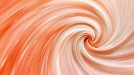 This abstract image features a captivating swirl pattern in soft coral and white tones, symbolizing dynamic motion and fluidity. Perfect for artistic designs.の素材