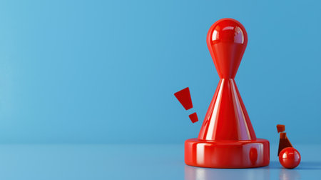 This image showcases vibrant red game pieces against a soothing blue background, creating a playful and engaging atmosphere for various design concepts.の素材