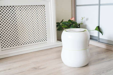 air purifier and air humidifier in the roomの写真素材