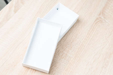 smartphone box, a package of products from a smartphone storeの写真素材