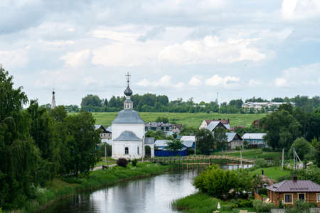 Russian Federation, Suzdal June 13, 2021, Suzdal, Vladimir region, the golden ring of Russia, mead, Russian folk art painting, folk crafts, Russian folk festivals and holidays, traditionsのeditorial素材