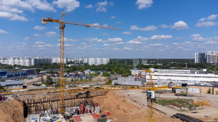 view of the industrial zone in Moscowのeditorial素材