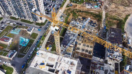 construction of modern houses in the metropolis