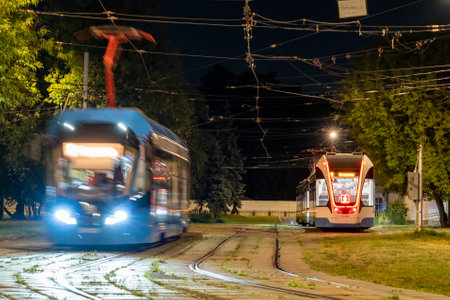 night tram routes in Moscow
