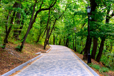 Zheleznovodsk Resort Park, terrincures, a placeのeditorial素材
