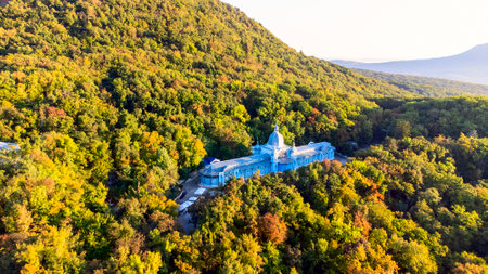 Zheleznovodsk Pushkin Gallery, Resort Parkのeditorial素材