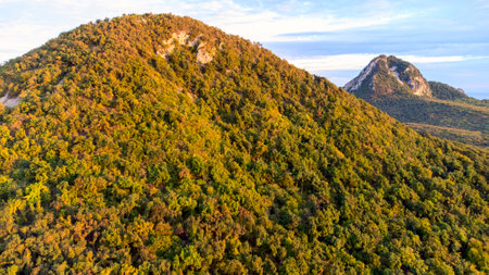 Mount Zheleznaya in the city of Zheleznovodskのeditorial素材