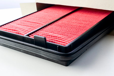 big air filter, car the spare part on a white