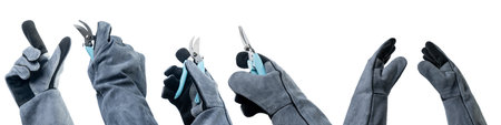 Heat-resistant gloves, protective thick gloves forの写真素材