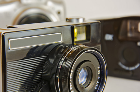 The camera for shooting black-and-white and color filmsの写真素材