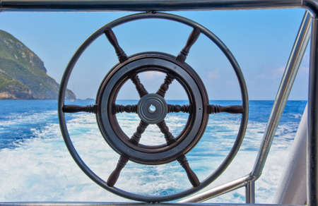 Decorative helm marine boatsの写真素材