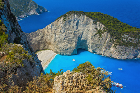 The island of Zakynthos. Ionian Sea, Greeceの写真素材