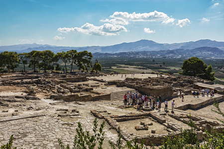 Greece, Crete - 10/06/2015: Ruins of the Festa Palaceのeditorial素材