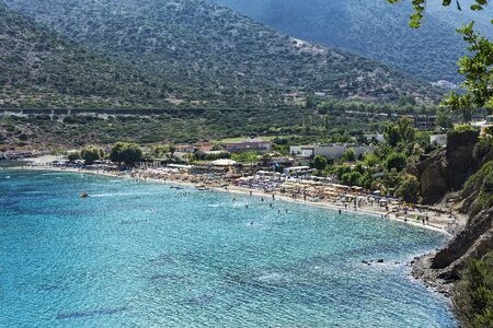 Livadi Beach on the island of Crete near the village of Bali (Greece)の写真素材