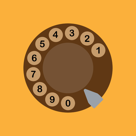 Icon, dialer dialer from pulse retro phoneのイラスト素材