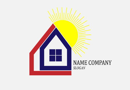 Template for the logo of a construction company and a real estate companyのイラスト素材