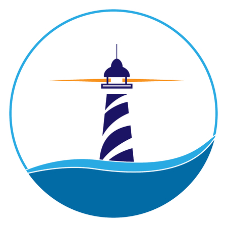 Lighthouse icon. Maritime Shipping and Navigationのイラスト素材