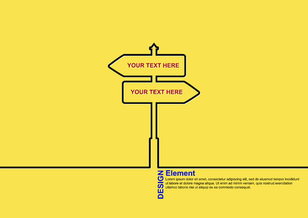 Infographics, Graphic design. Direction of movement or stage of development for schematic illustrationのイラスト素材