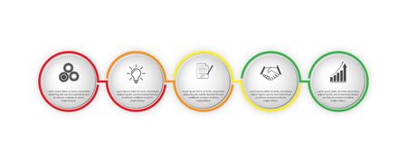 Infographics for visual design of business projects, strategies and financial success planning.5...