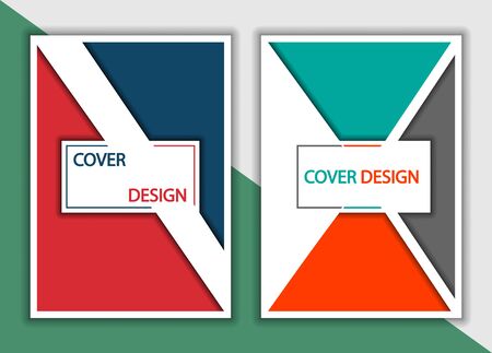 Editable design for the cover, A4 format. Geometric abstract background. for the design of the cover, screen saver, for applications and websites, for business cards, posters and other printed products.のイラスト素材