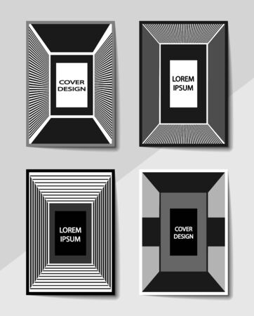 Editable cover design, A4 format. Geometric abstract background for the design of the cover, screen saver, for applications and websites, for business cards, posters and other printed products.のイラスト素材