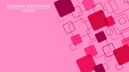 Abstract geometric background with contours and silhouettes of squares for textiles, packaging, paper printing, simple backgrounds and textures, cover art prints.のイラスト素材