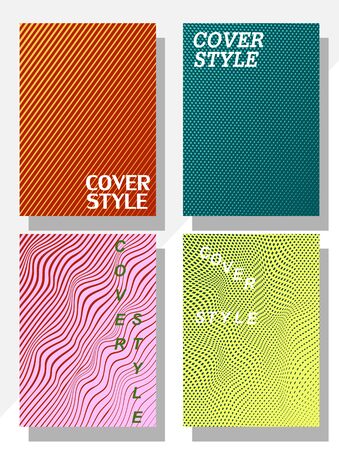Vector collection of covers with a simple geometric design for books, booklets and brochures. Minimalist style, modern colors.
のイラスト素材