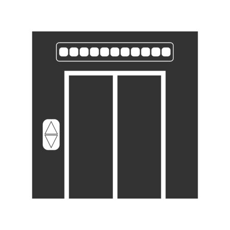Elevator icon. Simple flat design for websites and appsのイラスト素材