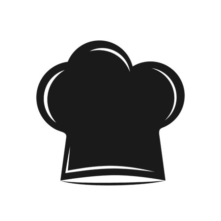 Simple chef's hat icon for logos, websites and appsSimple icon of the chef 's hat. Simple flat design for apps and websites.のイラスト素材