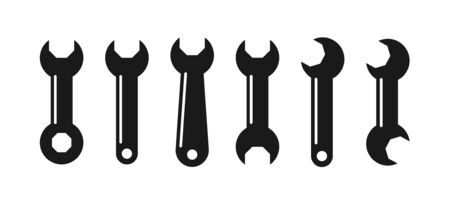 set of locksmith keys for an octagonal nut. Stock vector illustration. Simple design for sticker, sticker, website or appのイラスト素材