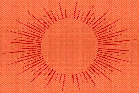 Abstract color background for comics, images, or text with rays radiating from the center to the edgesのイラスト素材